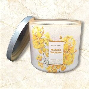 MANGO WATERS 3-WICK CANDLE BY BATH AND BODY WORKS